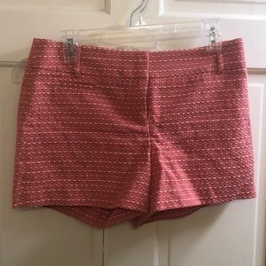 Pink and white loft shorts